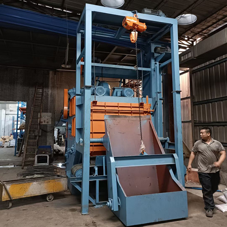 自动上下料履带式抛丸机