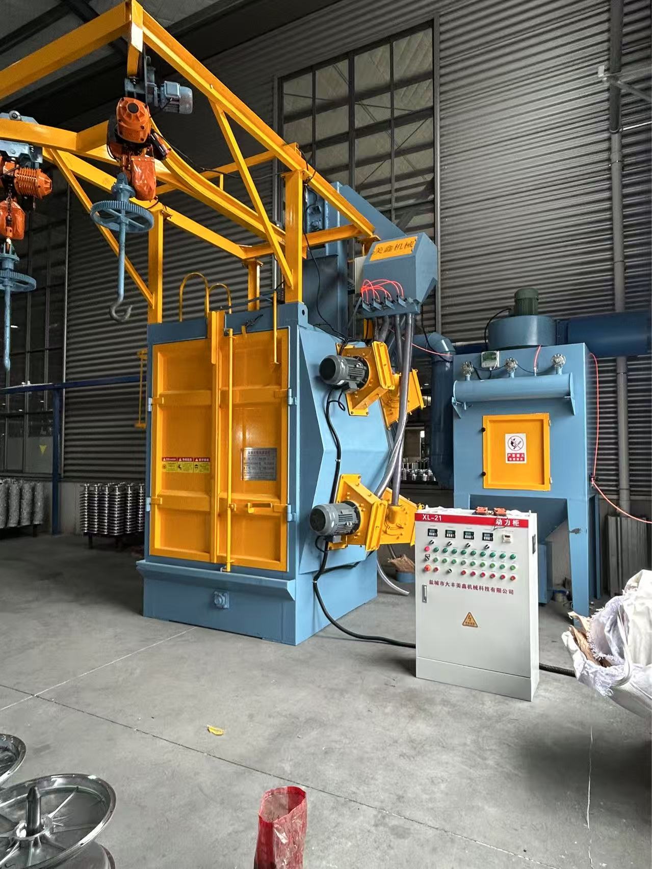 铝型材吊钩式抛丸机